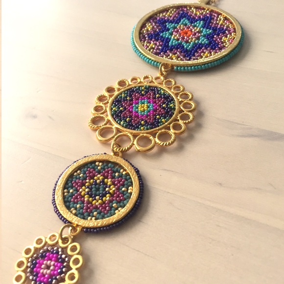 Sacred Circles Necklace / gold plated - Picture 2 of 5